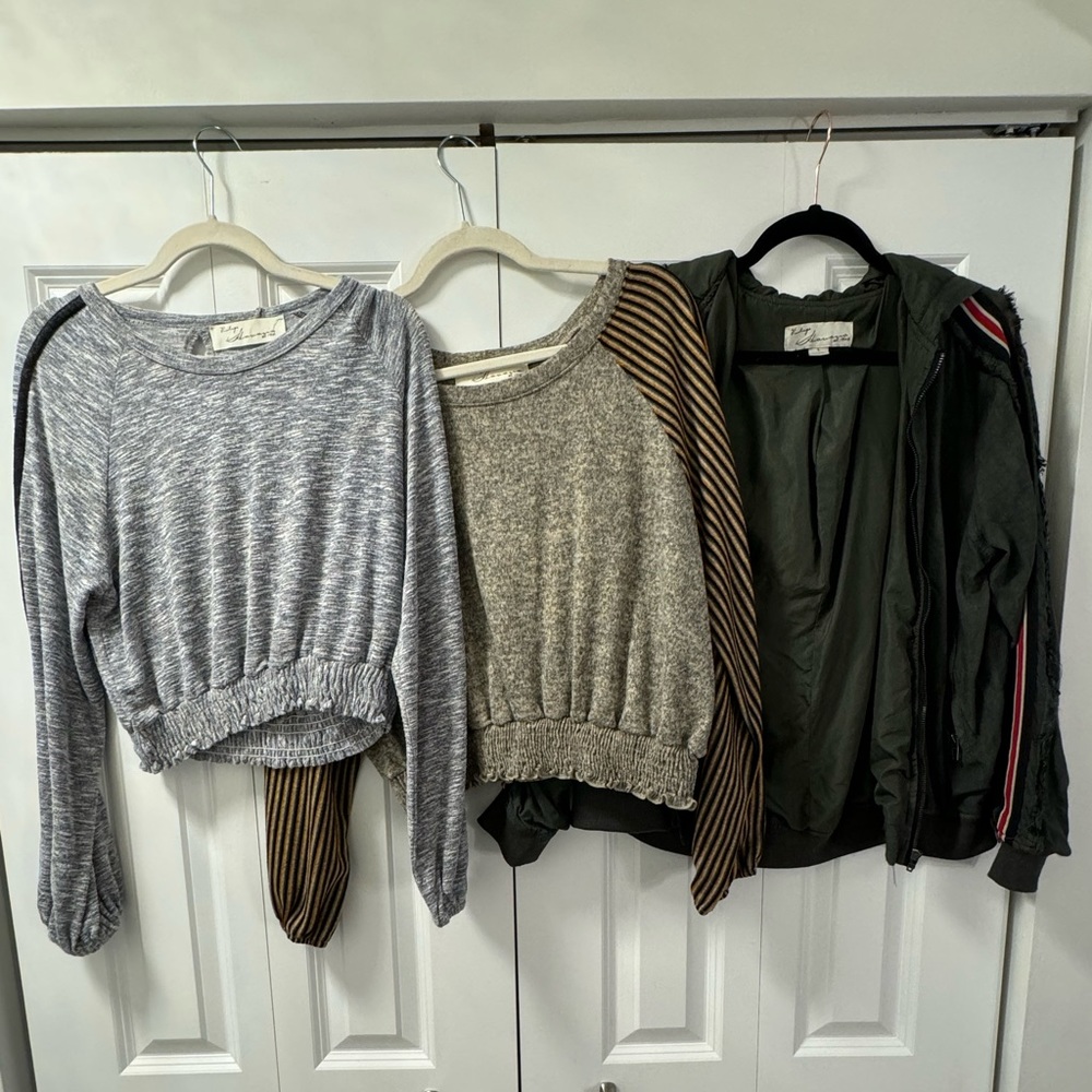 Vintage Havana cropped top + bomber BUNDLE
